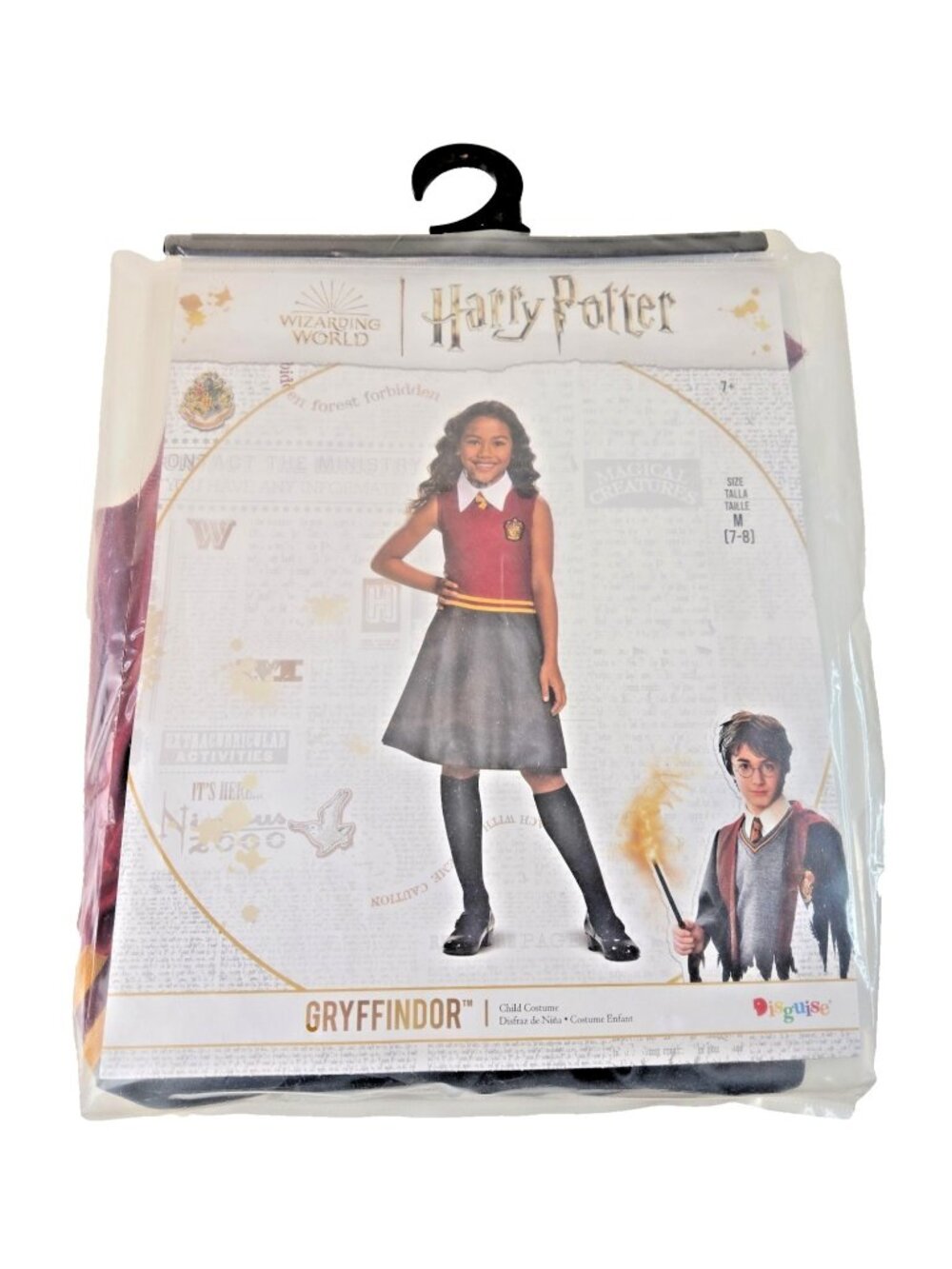 Harry Potter Gryffindor Dress Costume Girls Size Medium 7-8 Hogwarts Disguise